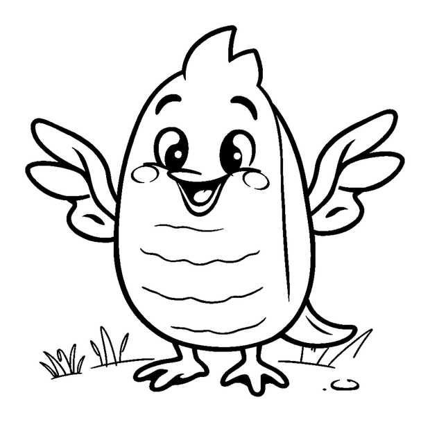 Herring colouring page — free printable for kids