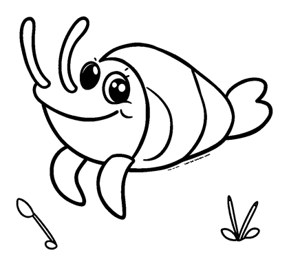 Limpet Colouring Page (Kids, Standard)