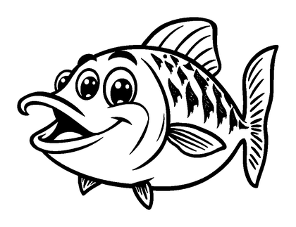 Mackerel Colouring Page (Kids, Standard)