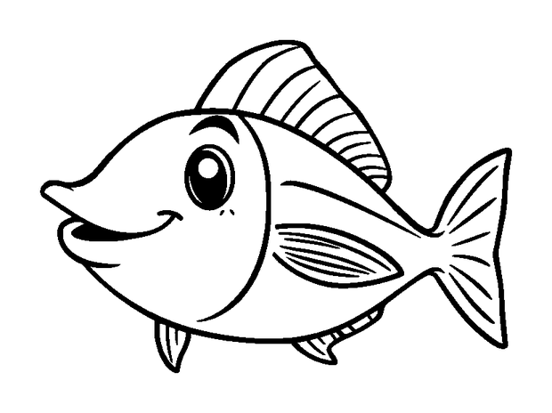 Mahi Mahi colouring page — free printable for kids