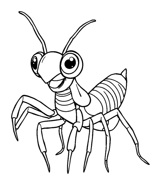 Mantis Shrimp colouring page — free printable for kids
