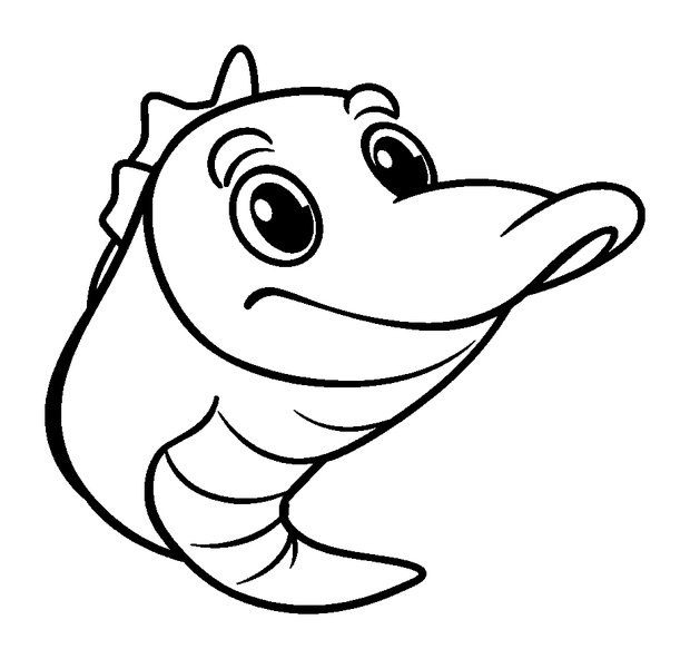 Moray Eel colouring page — free printable for kids