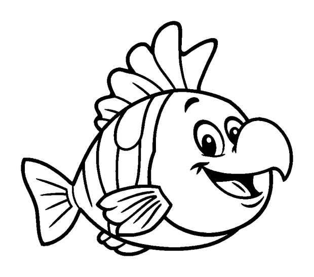 Parrotfish colouring page — free printable for kids