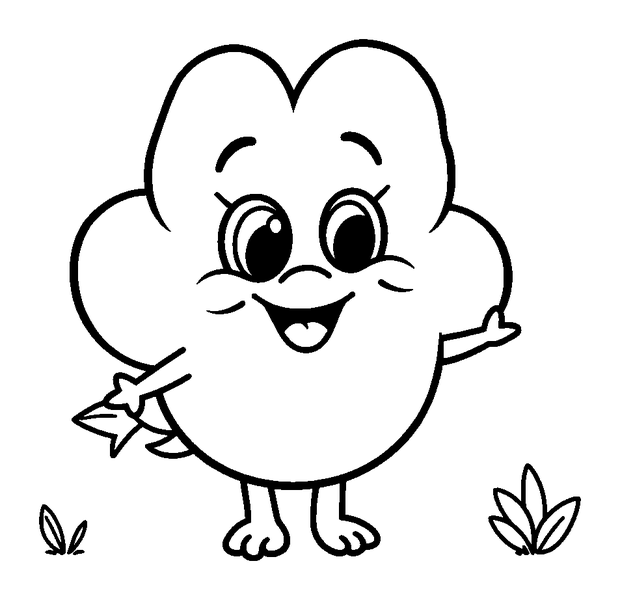 Periwinkle colouring page — free printable for kids