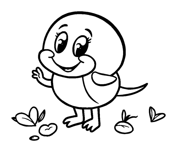 Periwinkle colouring page — free printable for kids
