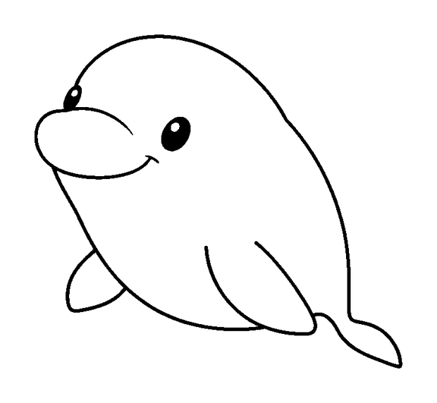 Porpoise colouring page — free printable for kids