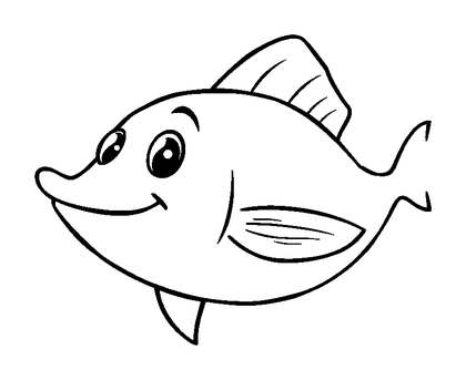 Sailfish Colouring Page (Toddler, Bold & Easy)