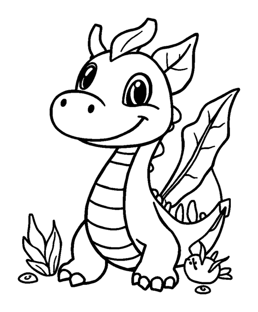 Sea Dragon Leafy Camouflage colouring page — free printable for kids