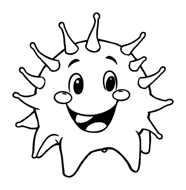 Sea Urchin colouring page — free printable for kids