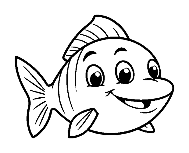 Sunfish colouring page — free printable for kids