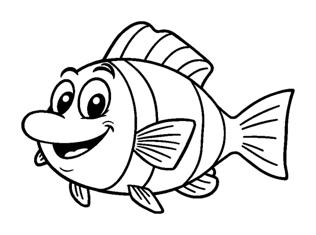 Wrasse colouring page — free printable for toddlers