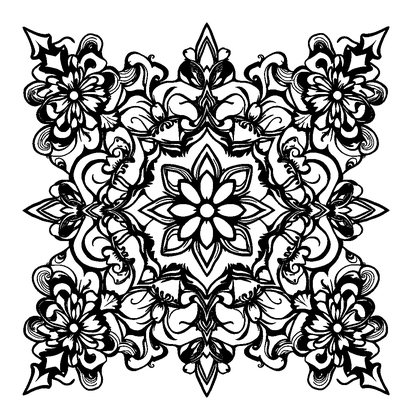 Arabesque Colouring Page (Teens, Standard)