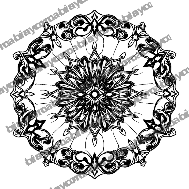 Art Deco colouring page — free printable for adults