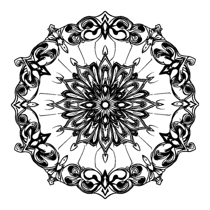 Art Deco Colouring Page (Adults, Intricate)