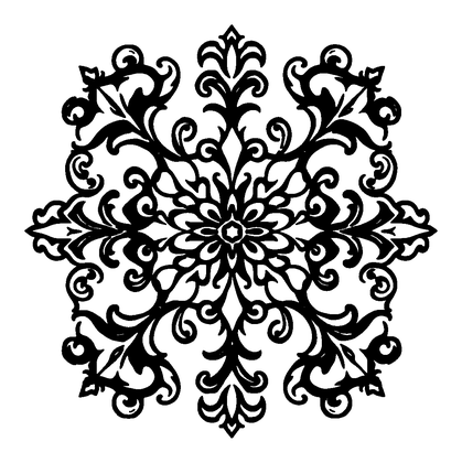 Baroque Flourish Colouring Page (Kids, Standard)