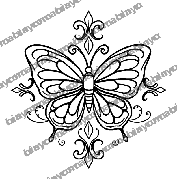 Butterfly colouring page — free printable for kids