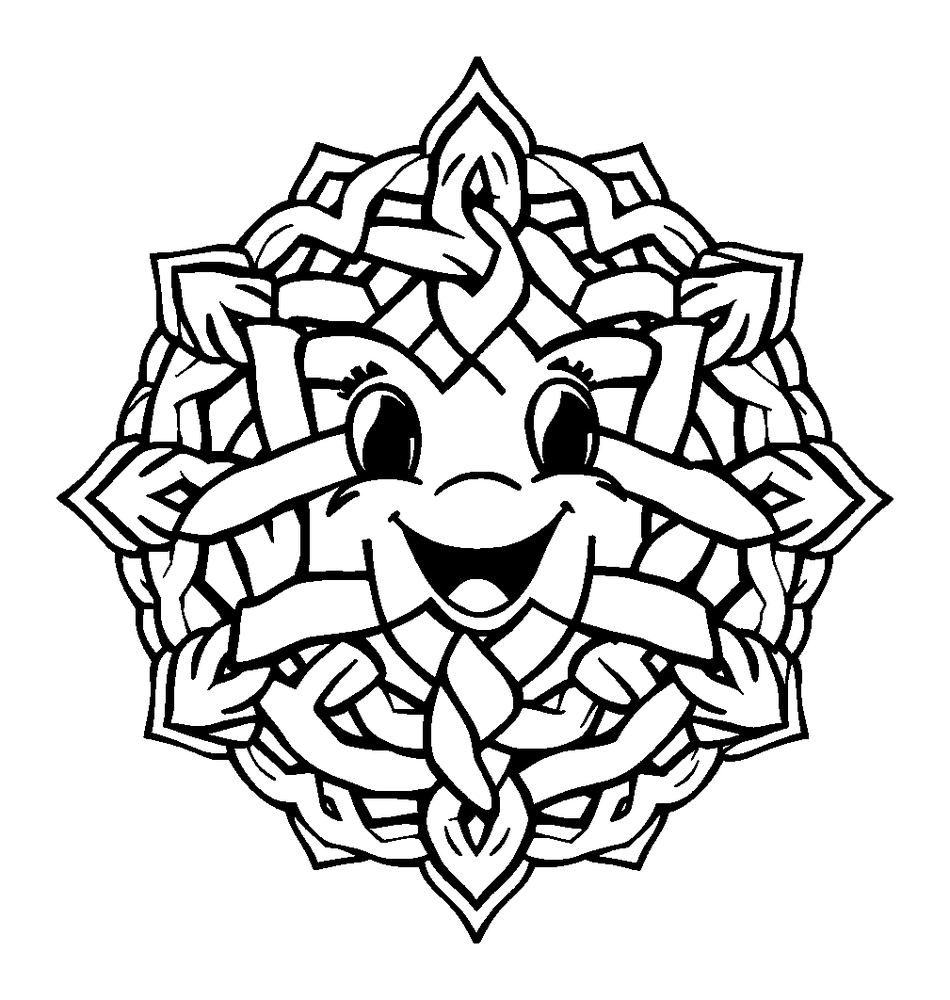 Celtic Knot colouring page — free printable for adults