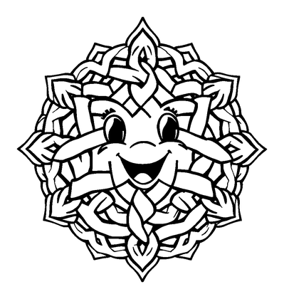 Celtic Knot Colouring Page (Adults, Intricate)