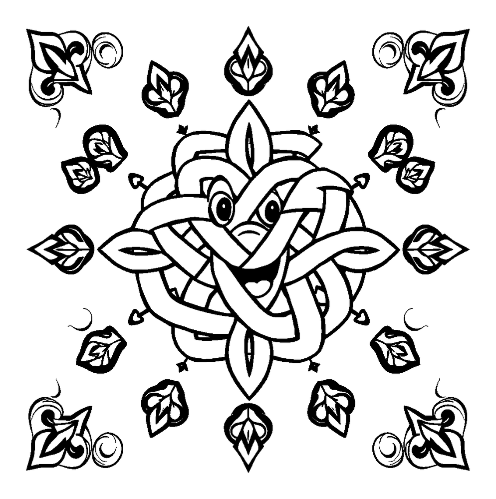 Celtic Knot colouring page — free printable for adults