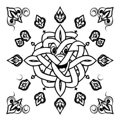 Celtic Knot Colouring Page (Adults, Standard)