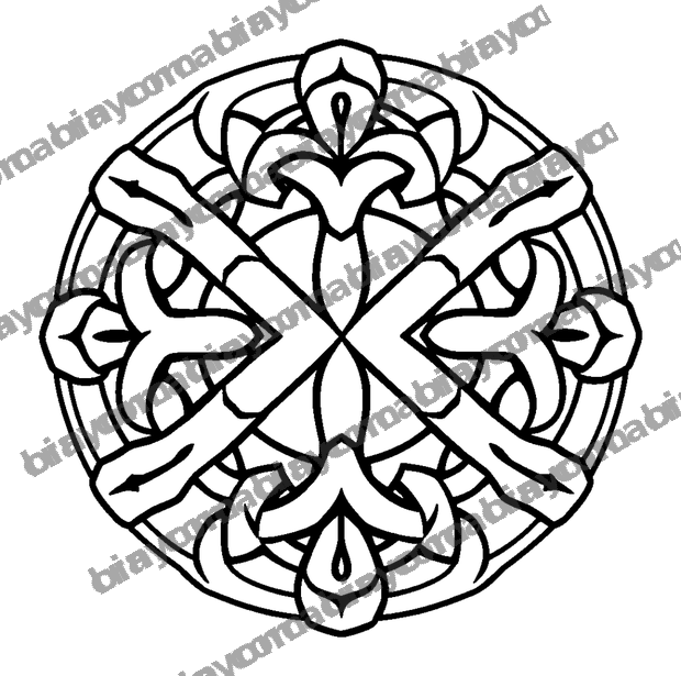 Celtic Knot colouring page — free printable for kids