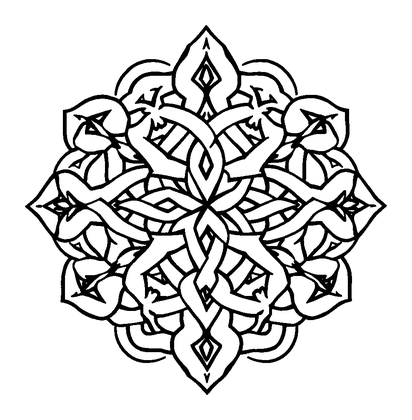 Celtic Knot Colouring Page (Teens, Intricate)