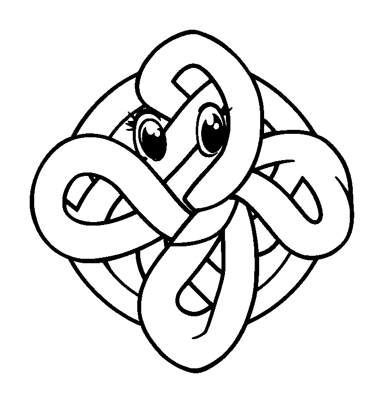 Celtic Knot colouring page — free printable for teens