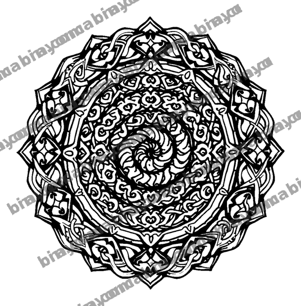 Celtic Spiral colouring page — free printable for adults