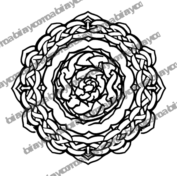 Celtic Spiral colouring page — free printable for kids