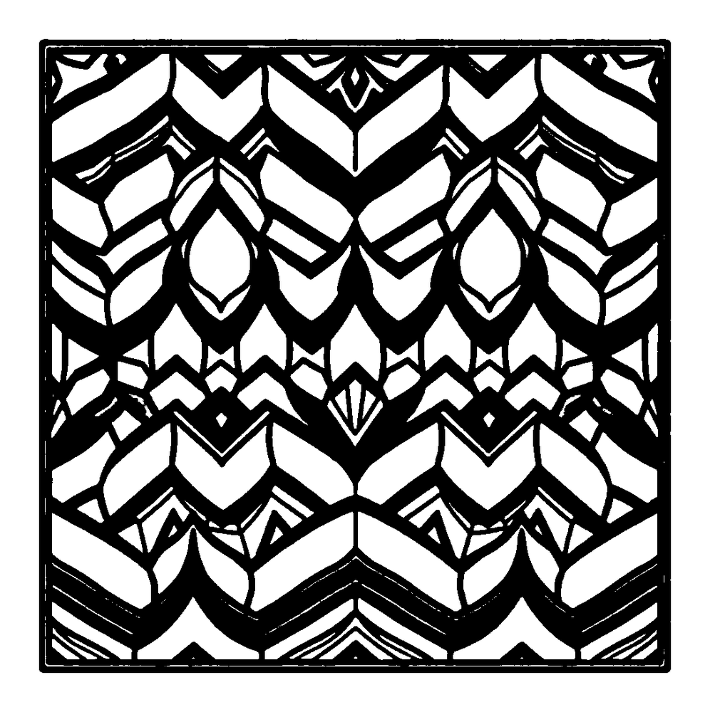 Chevron Pattern colouring page — free printable for adults