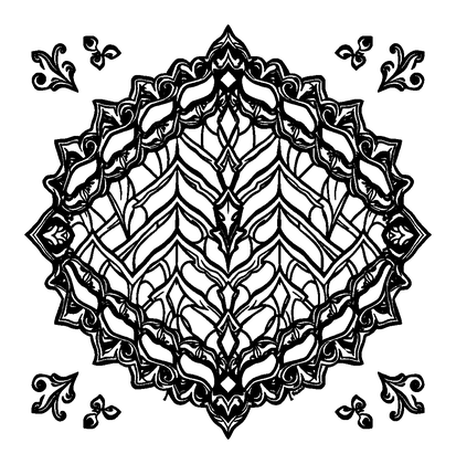 Chevron Colouring Page (Adults, Intricate)