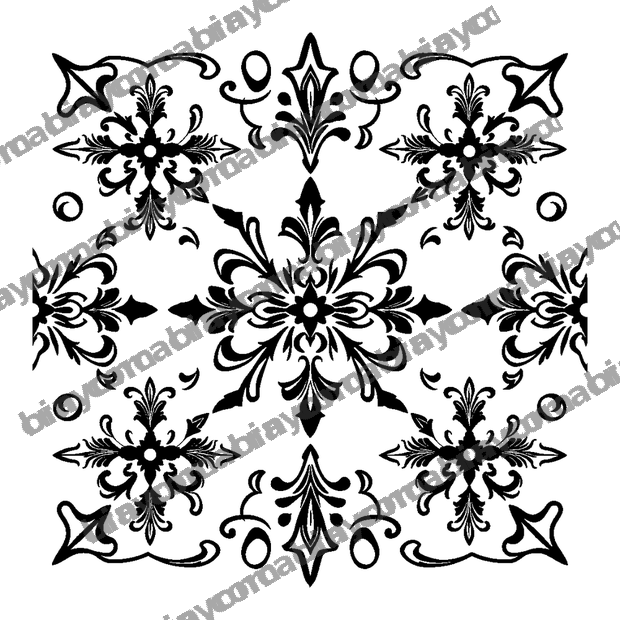 Damask colouring page — free printable for kids