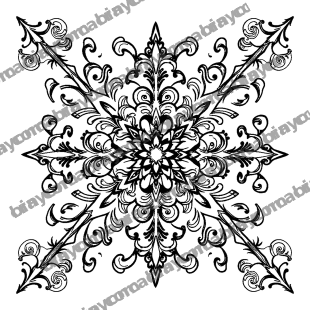 Damask colouring page — free printable for teens