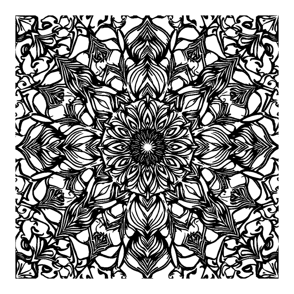 Diamond Pattern colouring page — free printable for adults