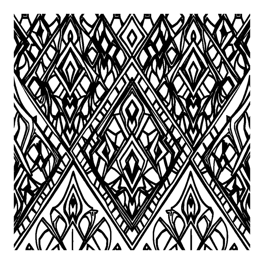 Diamond Pattern colouring page — free printable for teens