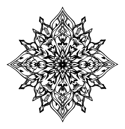 Diamond Colouring Page (Adults, Intricate)