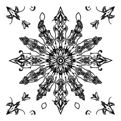 Diamond Colouring Page (Teens, Intricate)