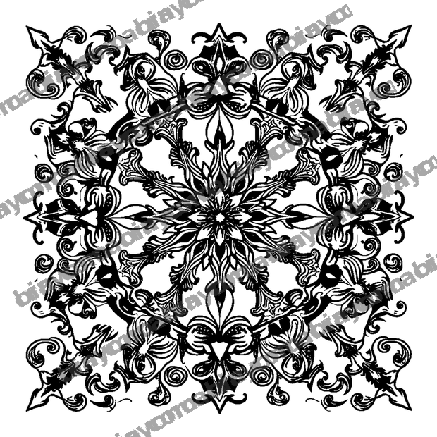 Filigree colouring page — free printable for adults