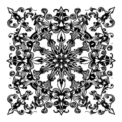 Filigree Colouring Page (Adults, Intricate)