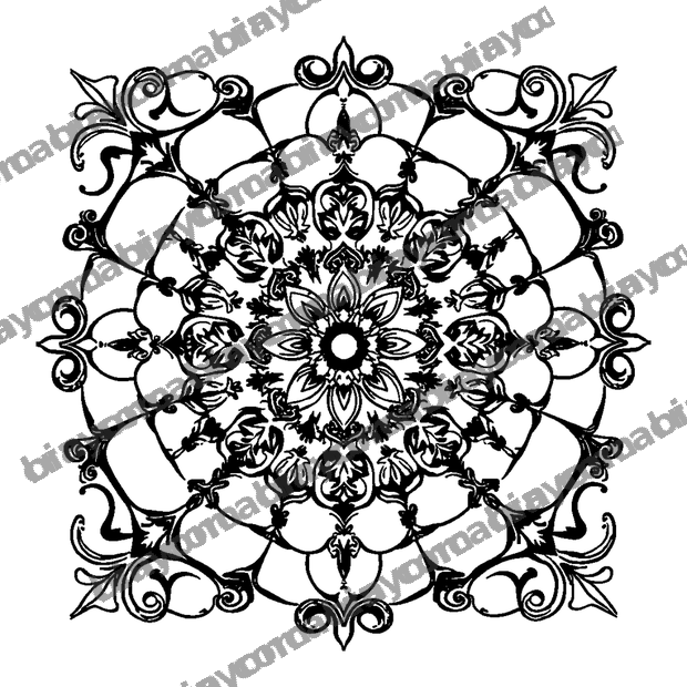 Filigree colouring page — free printable for teens