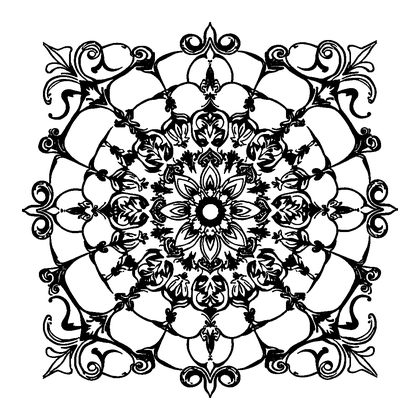 Filigree Colouring Page (Teens, Intricate)