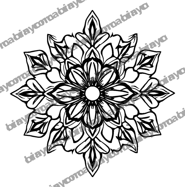 Flower Tessellation colouring page — free printable for kids