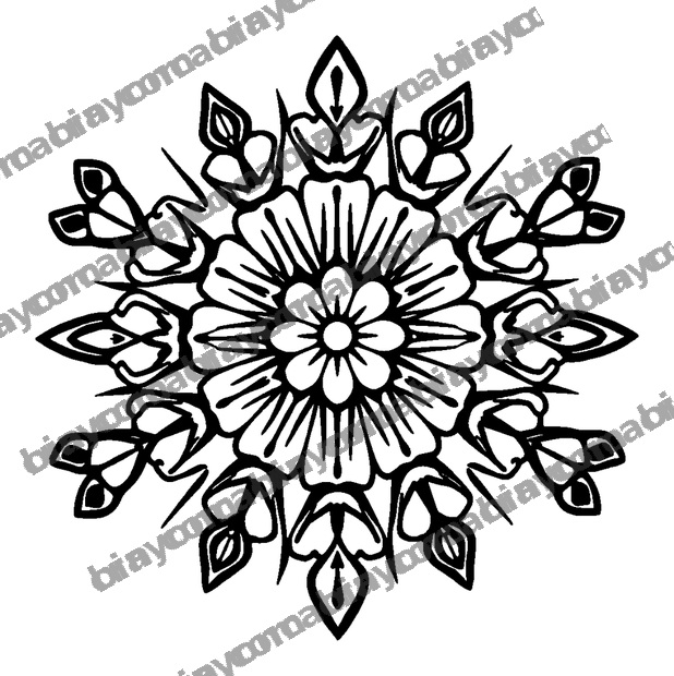 Flower colouring page — free printable for kids