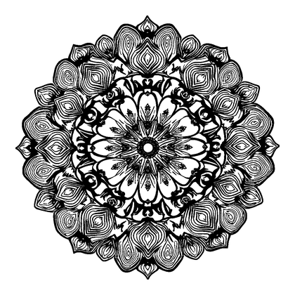 Fractal Pattern Colouring Page (Adults, Standard)