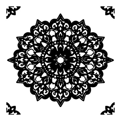 Fretwork Colouring Page (Teens, Intricate)