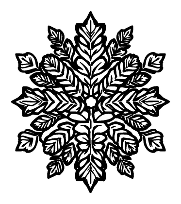 Frost Fern Colouring Page (Kids, Standard)