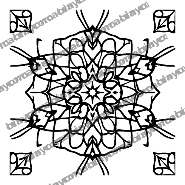 Geometric Grid colouring page — free printable for kids