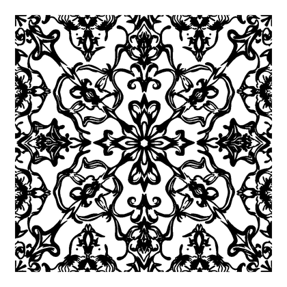 Geometric Tiles Colouring Page (Teens, Intricate)