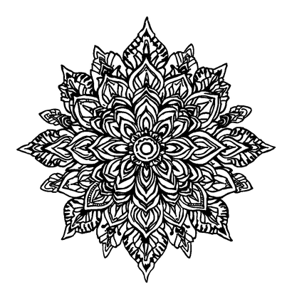 Henna Pattern Colouring Page (Teens, Standard)