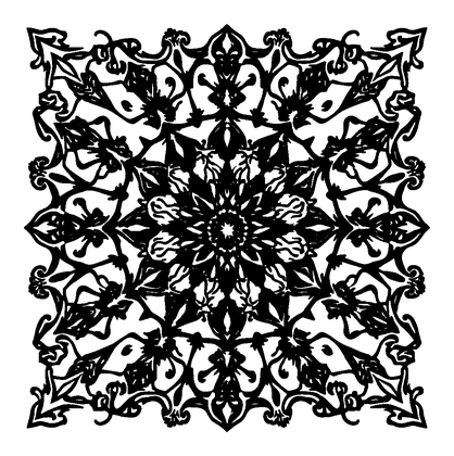 Hexagon Tile Colouring Page (Adults, Intricate)
